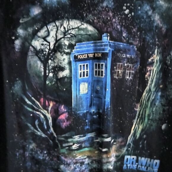 Dr. Who & The Daleks Short Sleeve Tee Shirt Black Size M - Picture 5 of 5